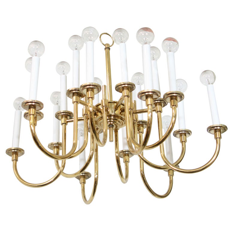 Vintage Eighteen-Light Stiffel Chandelier For Sale