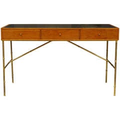 Faux Bamboo Desk by Kipp Stewart for Directional