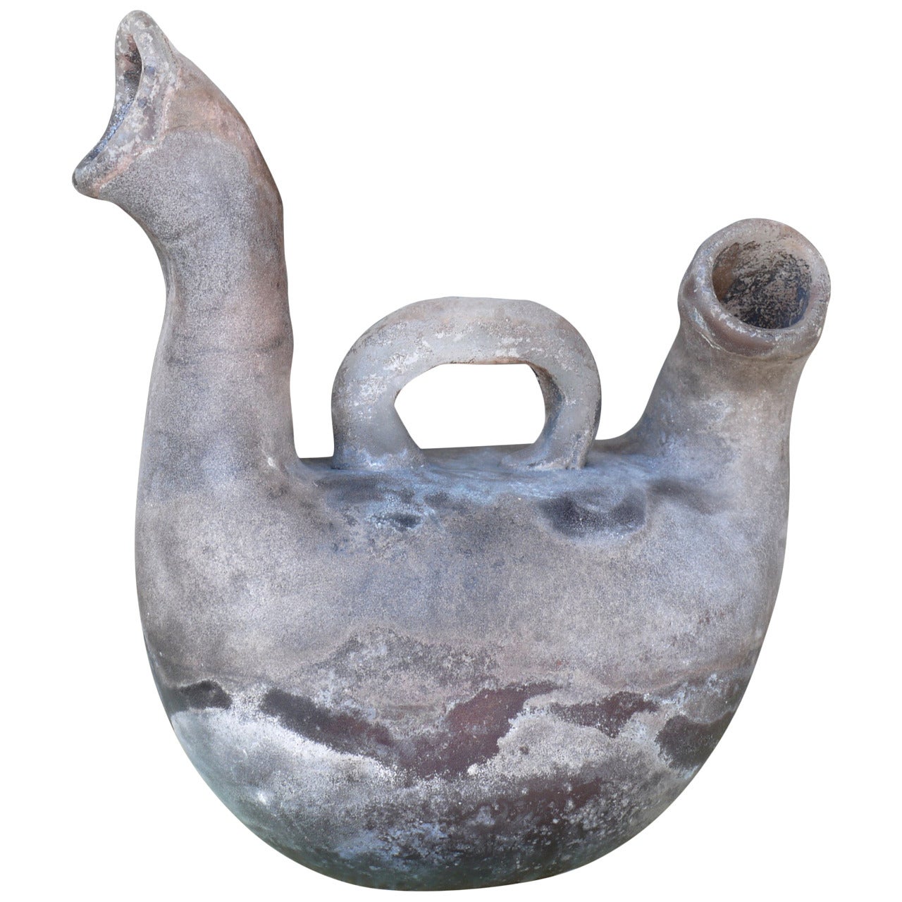 Vase sculptural à double bec verseur en verre Scavo de Cenedese