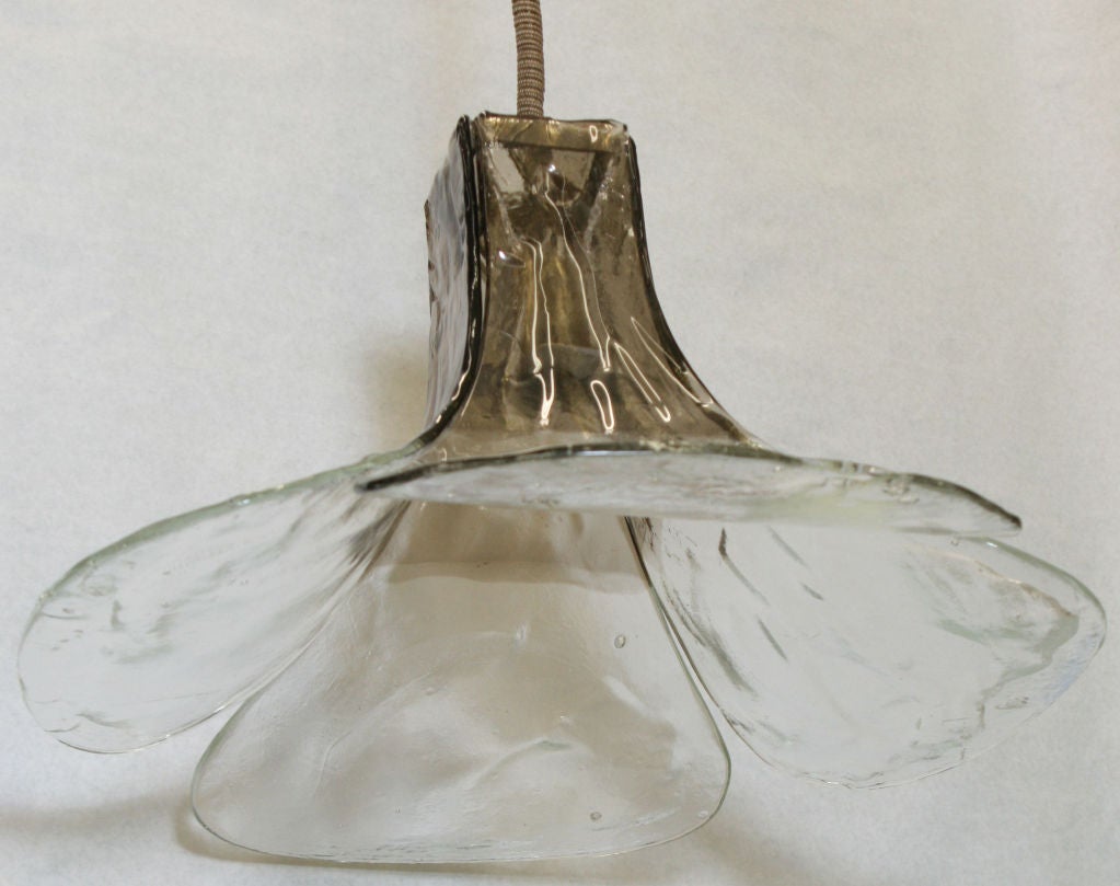 Carlo Nason for Mazzega Large Petal Chandelier