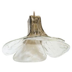 Carlo Nason for Mazzega Large Petal Chandelier