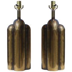 Retro Pair of Deco Revival Lamps by Westwood Industries