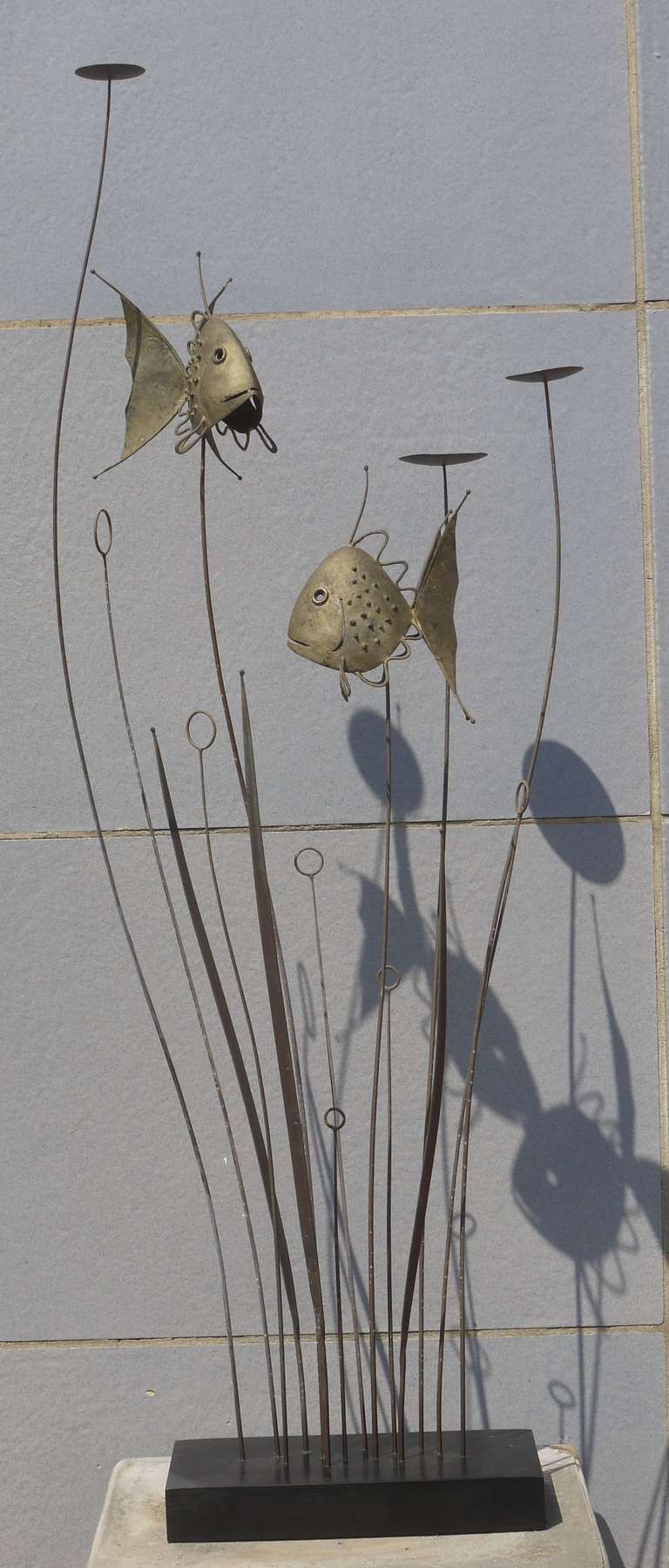 Brass Kinetic Sculpture by Ruddolph Turnbull circa 1950 In Excellent Condition In Kilmarnock, VA