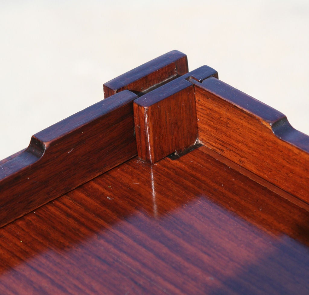 Mid-20th Century Pair of Italian Rosewood Bedside Tables