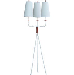Jean Royere Style Tripod Floor Lamp