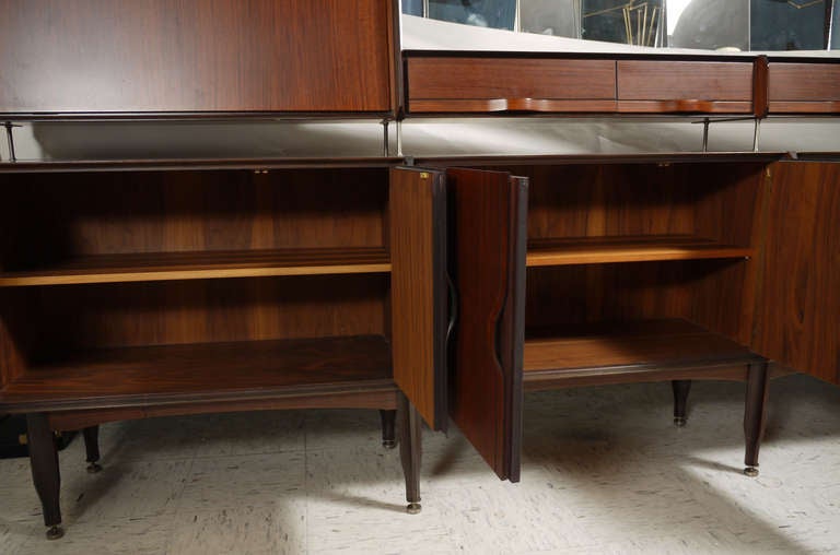 Mid-20th Century Rosewood Credenza Attributed to Dassi