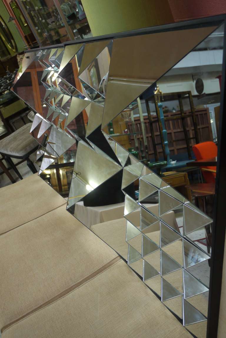Pair of Diamond Mirrors by Verner Panton In Excellent Condition For Sale In Kilmarnock, VA