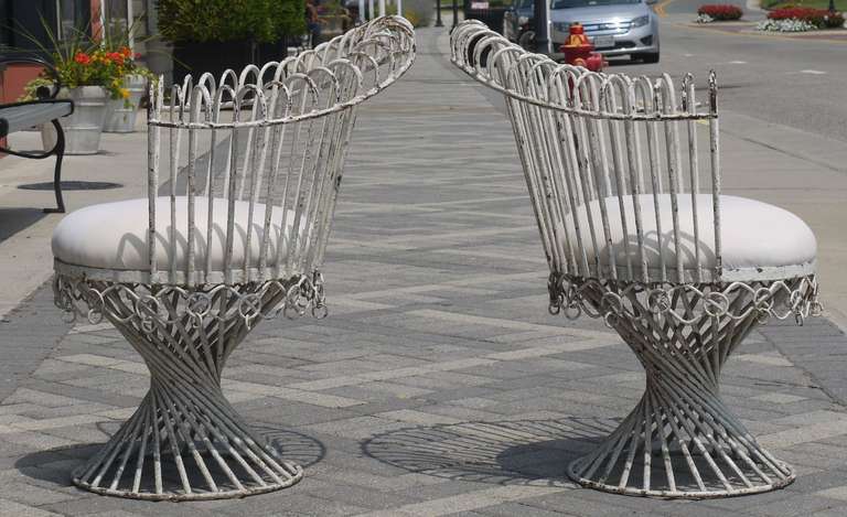Pair of Iron Chairs by Mathieu Matégot 1