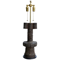 Antique Ming Dynasty Iron Arrow Game Vase Lamp