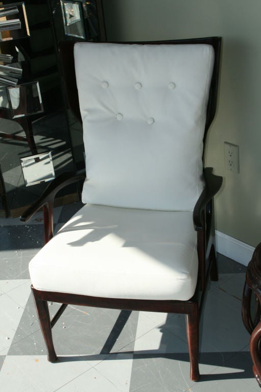Italian Pair of Arm Chairs by Paolo Buffa For Sale