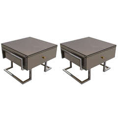 Mirrored Side Tables by Michel Pigneres 6