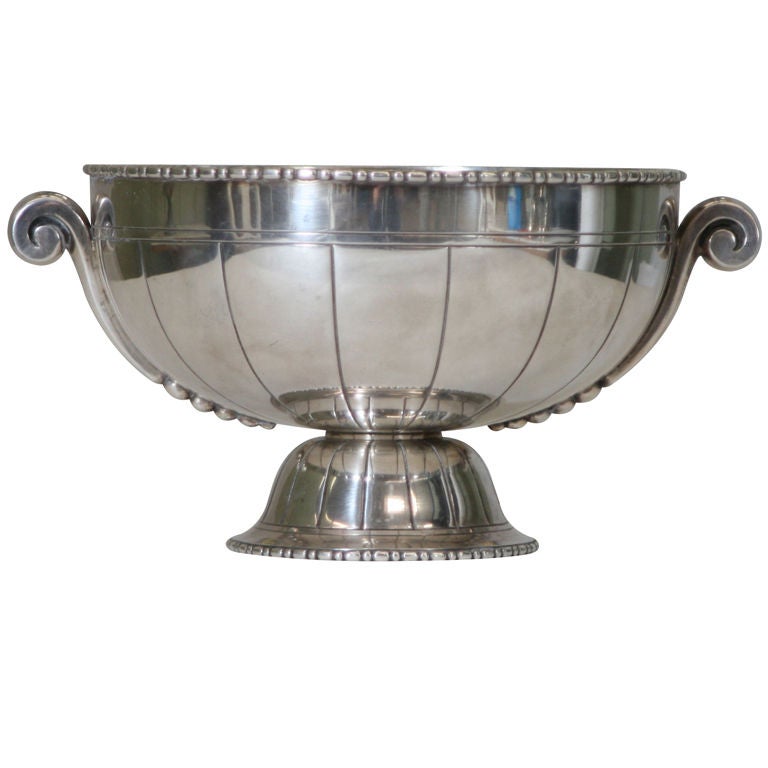 Stunning Art Deco Silverplate Footed Compote