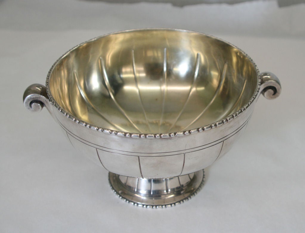 Silver Plate Stunning Art Deco Silverplate Footed Compote