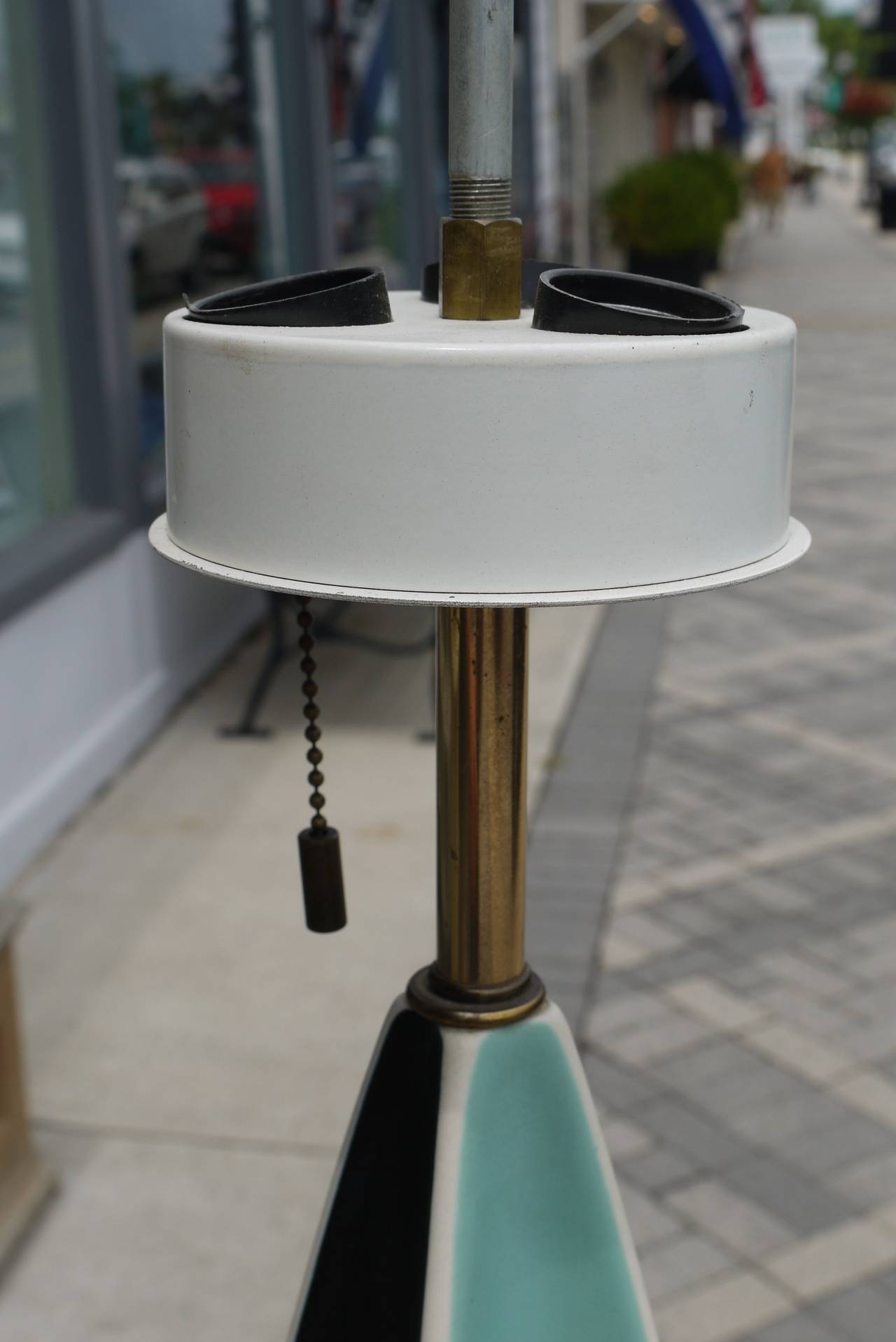 Ein Paar Gerald Thurston Fin-Lampen für Lightolier (amerikanisch) im Angebot