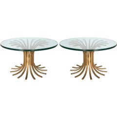 Pair of Modernist "Wheat Sheaf" Coffee Tables