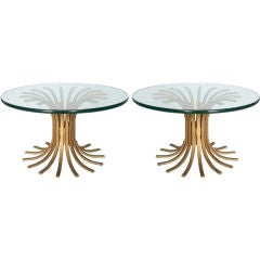 Pair of Modernist "Wheat Sheaf" Coffee Tables