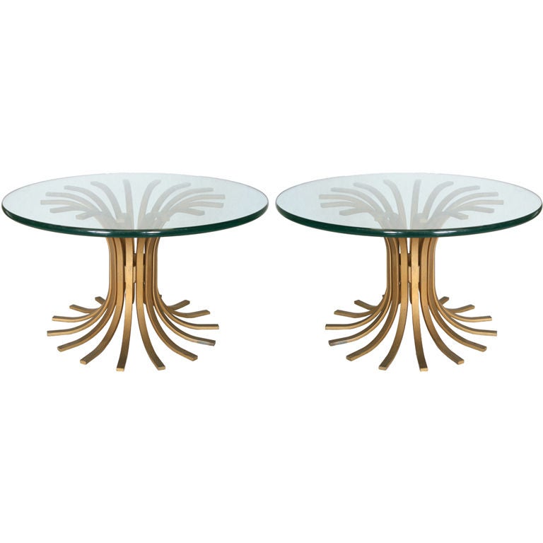 Pair of Modernist "Wheat Sheaf" Coffee Tables