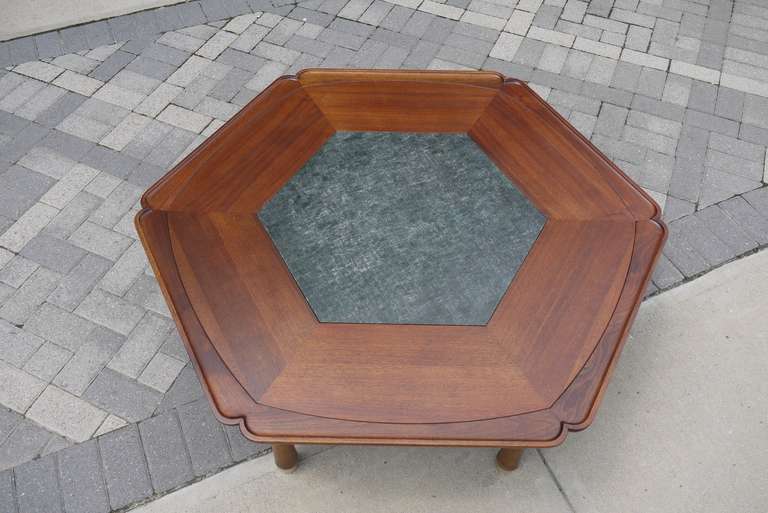 American Walnut and Slate Coffee Table by Heritage