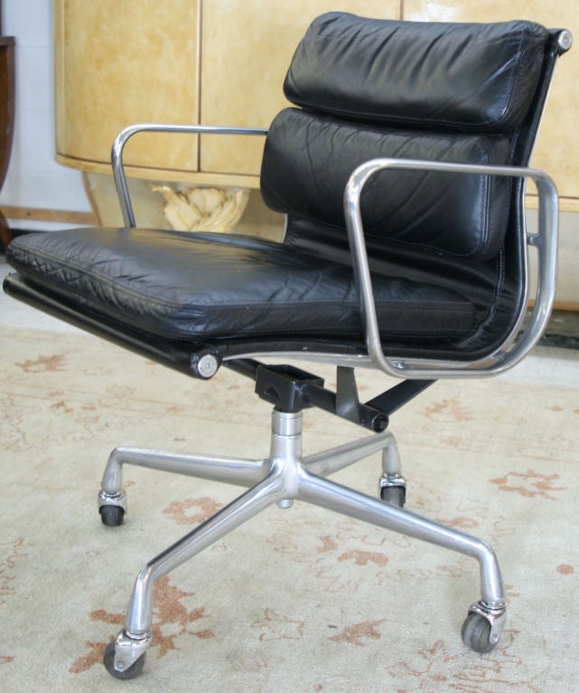 Set of Eight Eames "Soft Pad" Chairs designed for Herman Miller