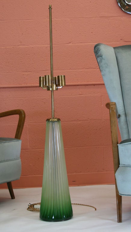 Mid-20th Century Large Stunning Murano Lamp by Seguso For Sale