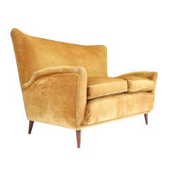 Sculptural 1940s Italian Settee