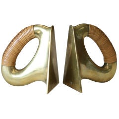 Pair of Signed Carl Aubock Bookends