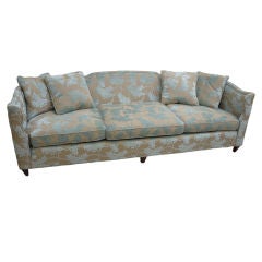 Vintage Henredon Sofa in Cut Velvet