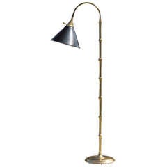 Faux Bamboo Brass Reading Light by Chapman