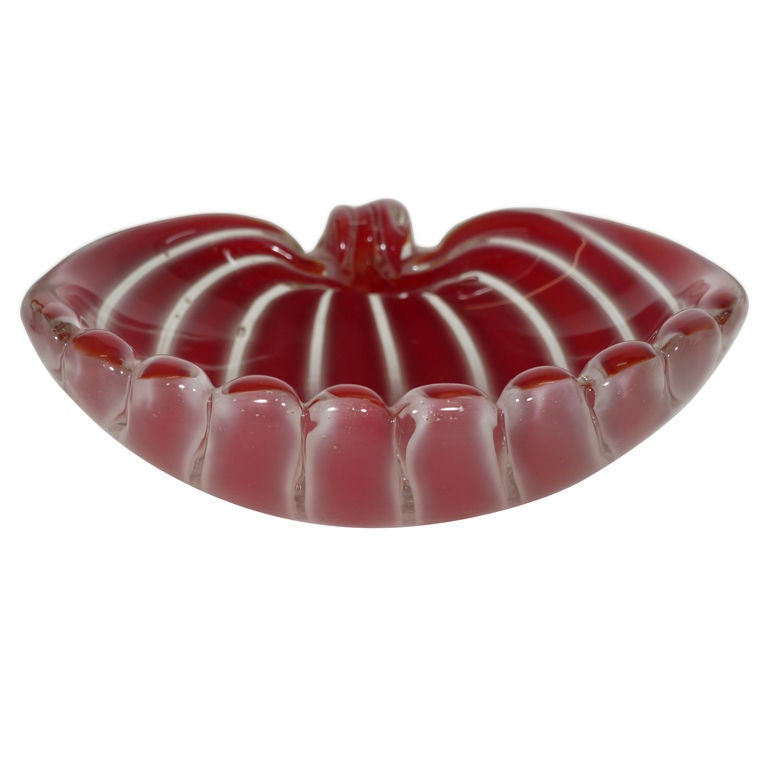 A Fasce Shell Bowl by Archimede Seguso For Sale