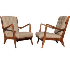 Pair of Paolo Buffa Arm Chairs