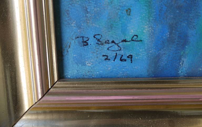 Abstract Oil Painting by Bernard Segal In Excellent Condition In Kilmarnock, VA