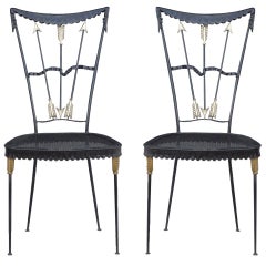 Pair of Arrow Chairs by Tomaso Buzzi
