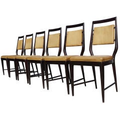 Set of Six Dining Chairs attributed to Silvio Cavatorta
