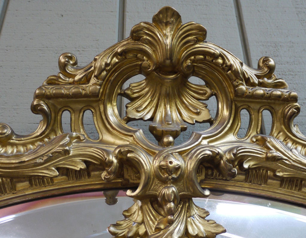 19th Century French Gilt Marginal Mirror