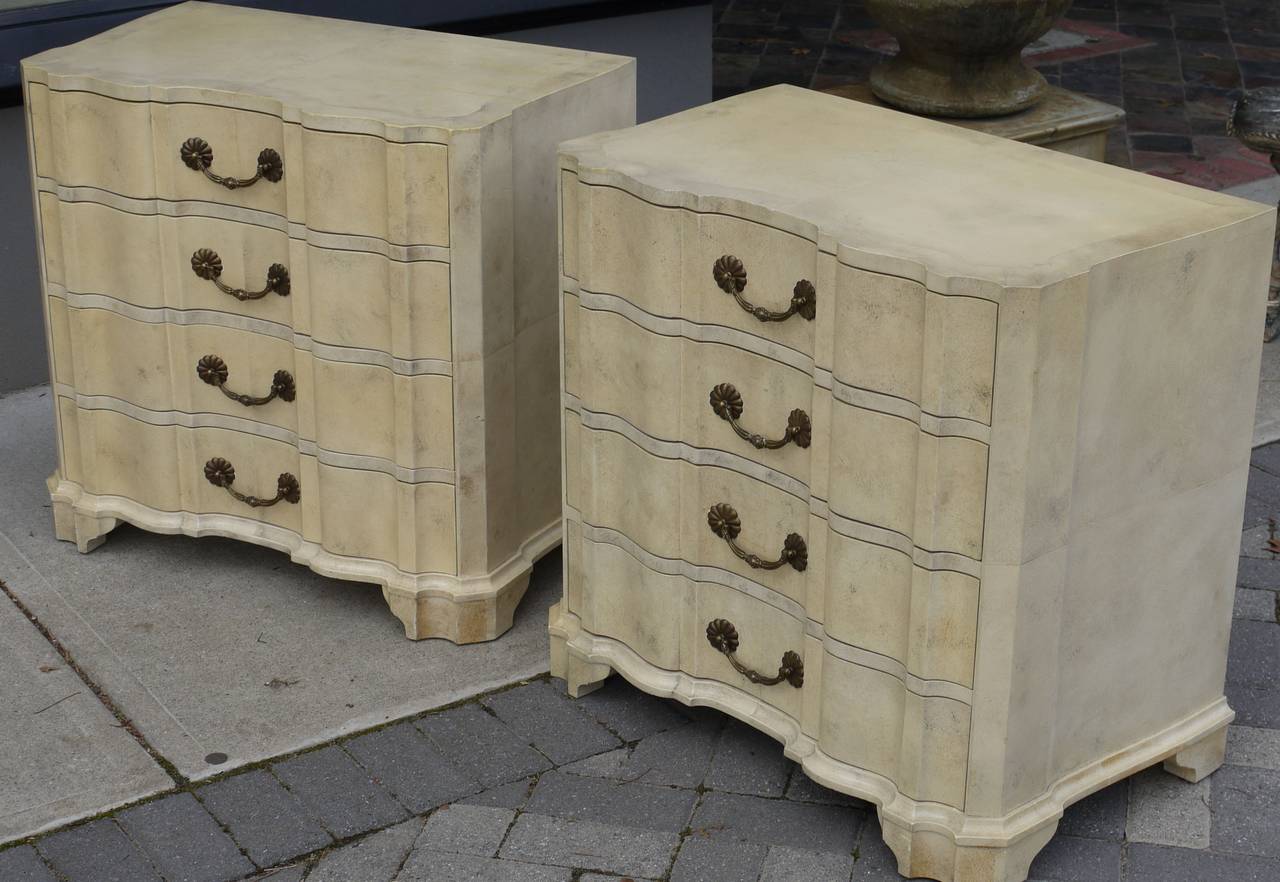 American Rare Pair of Samuel Marx Chests For Sale