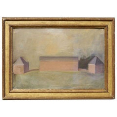 Antique Large Early 20th Century Unfinished Painting