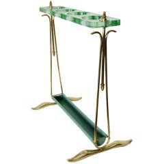 Vintage Italian Glass Umbrella Stand