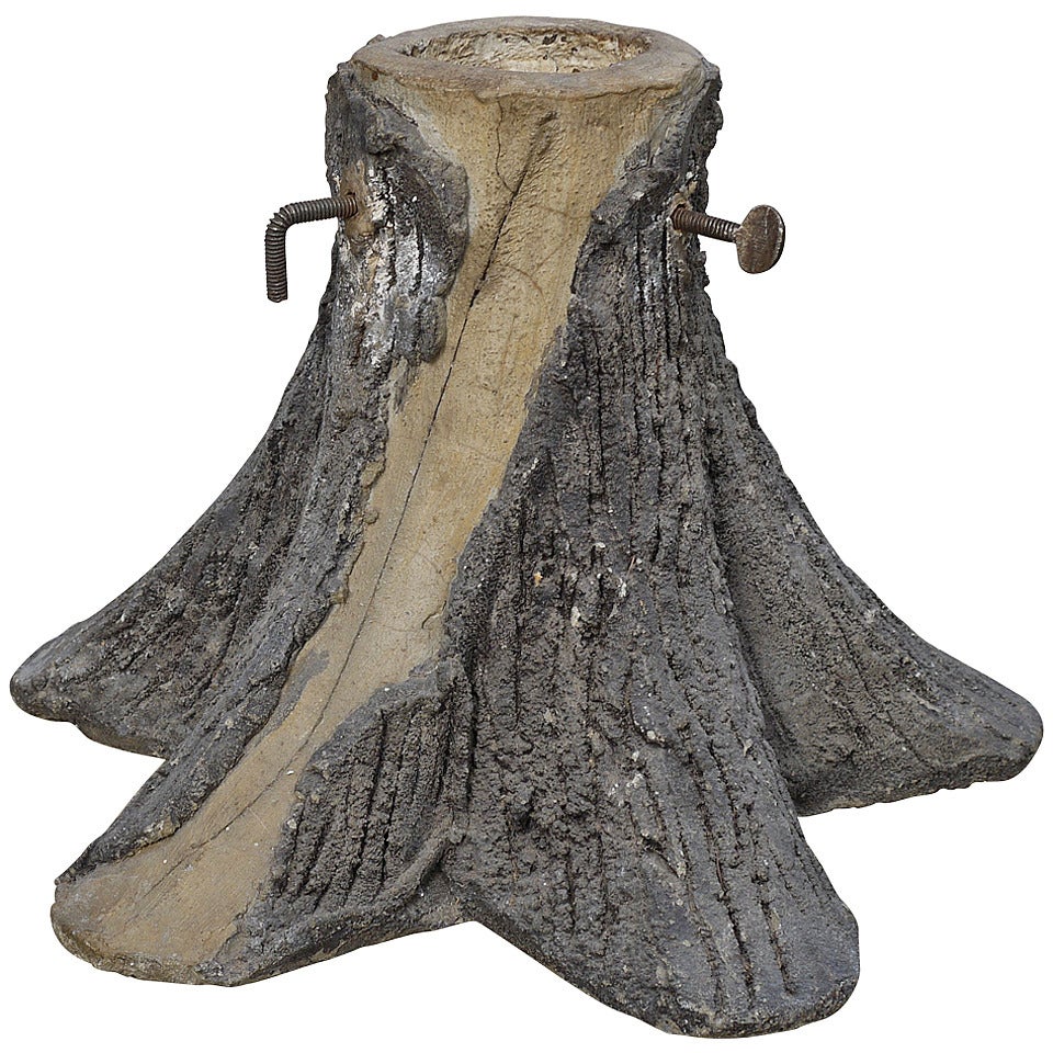 Vintage Faux Bois Christmas Tree Stand