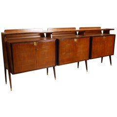 Parisi Style Italian Rosewood Sideboard