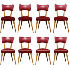 Stunning Set of 8 Italian Dining Chairs