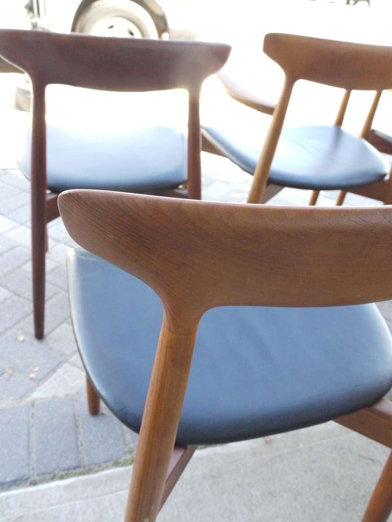 Mid-Century Modern 10 Teak Dining Chairs by Harry Ostergaard for Randers Møbelfabrik