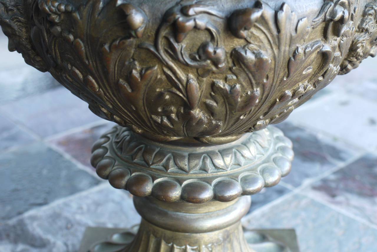 Pair of 19th Century Bronze Campana Urns After the Medici and Borghese Models For Sale 3