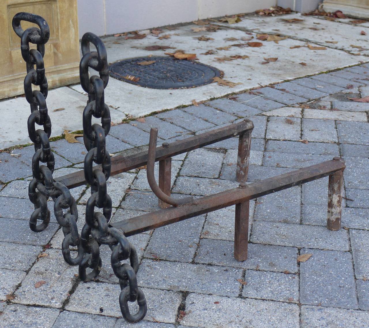 welded chain art