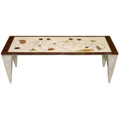 Pietra Dura Coffee Table by Bruno Capacci at 1stDibs