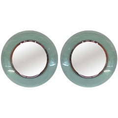 Pair of Fontana Arte Style Mirrors