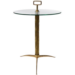 Murano Glass and Brass Occasional Table
