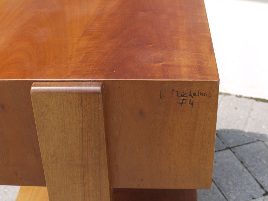 Late 20th Century Pair of Giovanni Michelucci End Tables