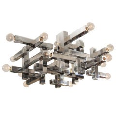 Gaetano Sciolari 18 Light Chandelier in Chrome Gaetano Sciolari 18 Light Chandelier in Chrome
