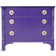 Purple Lacquered Commode by John Stuart