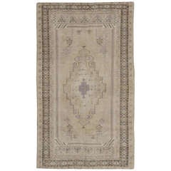 Muted Vintage Oushak Rug Muted Vintage Oushak Rug